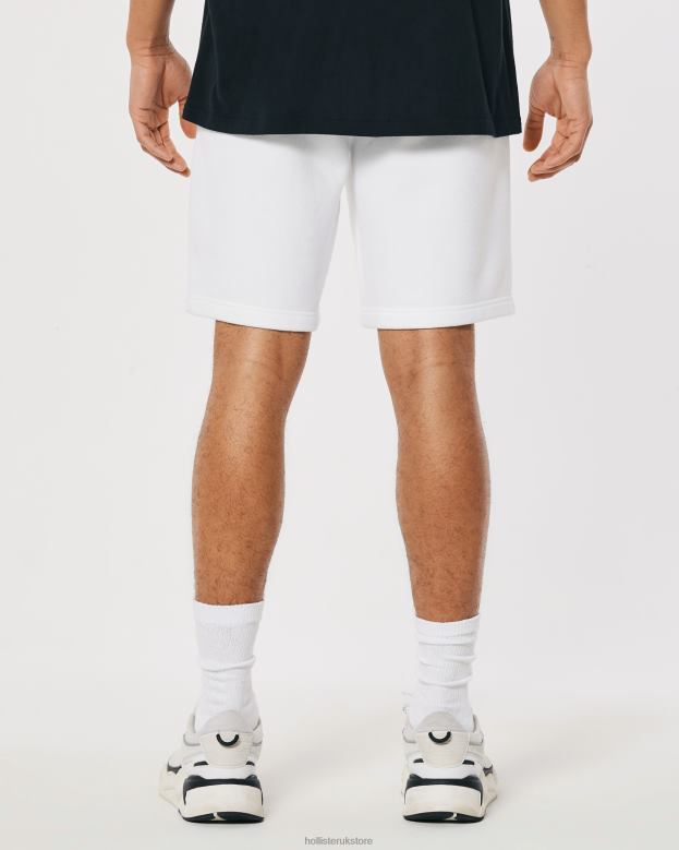 Bottoms Hollister Men Fleece Logo Graphic Shorts 9\\ 488201164 White